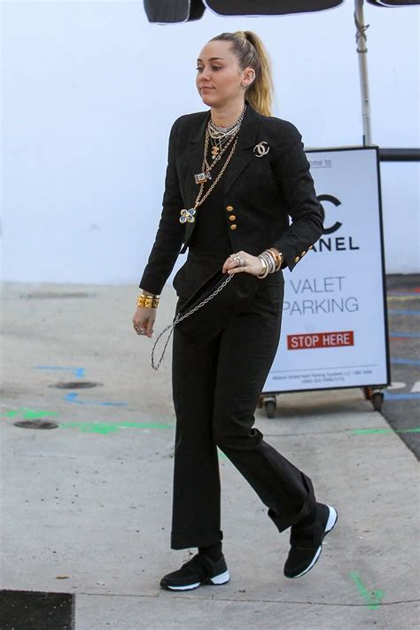 miley cyrus chanel suit|miley cyrus new makeup.